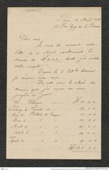 Nachlass Franz Steindachner, Brief von Gabriel Adolphe Boucard an Franz Steindachner (06.03.1878), Inv.Nr. 47.05, Seite 1